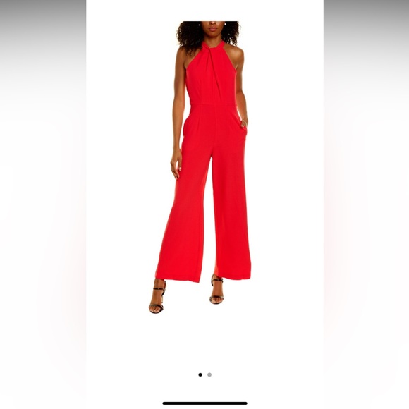 julia jordan Pants - Stretch crepe watermelon color